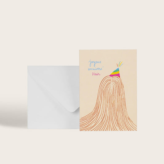 Carte Joyeux annivers'hair