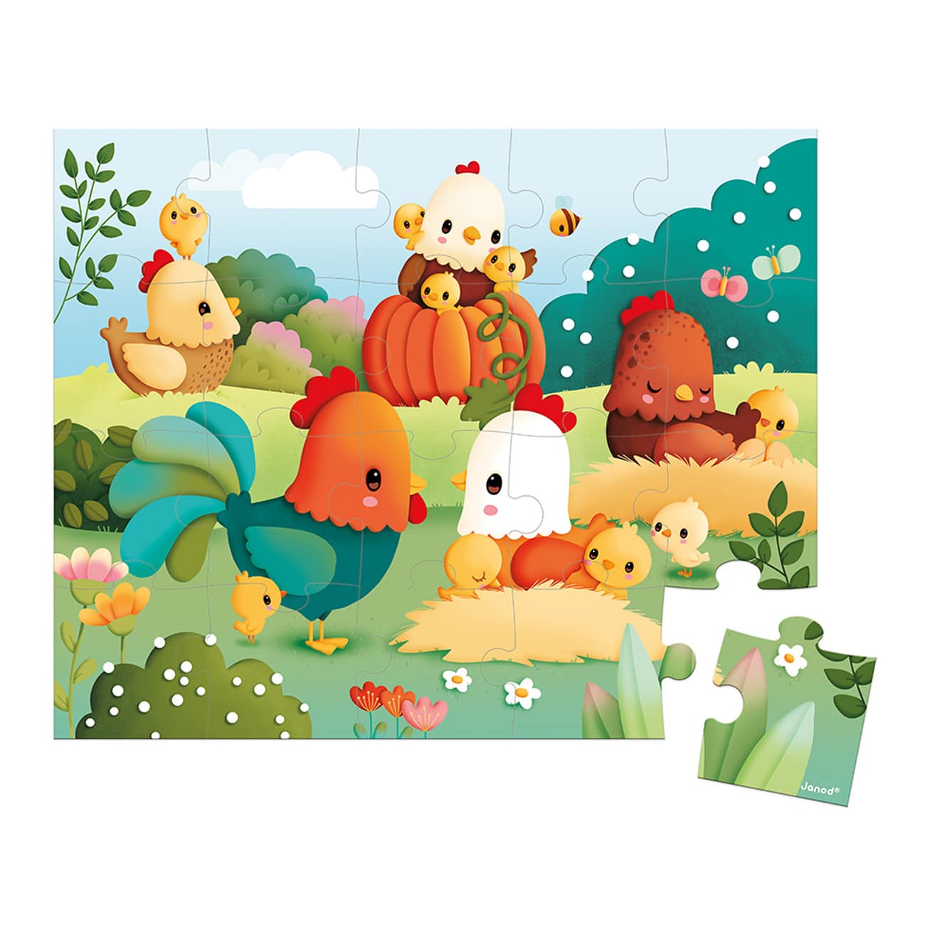 Puzzle Poules & Poussins (20 pièces)