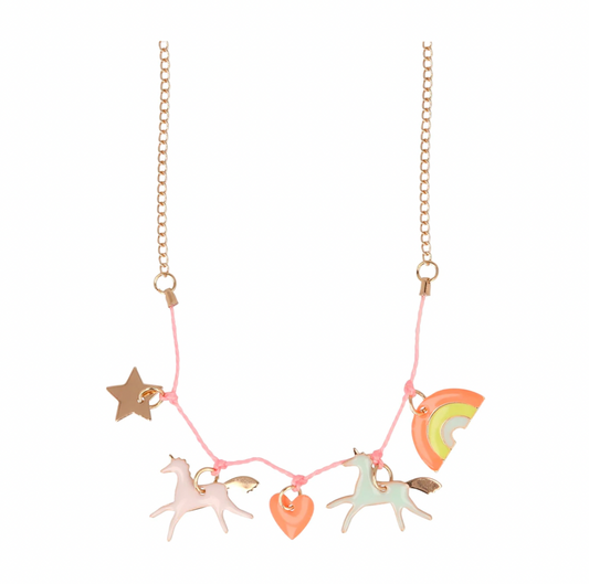Collier charms Licornes