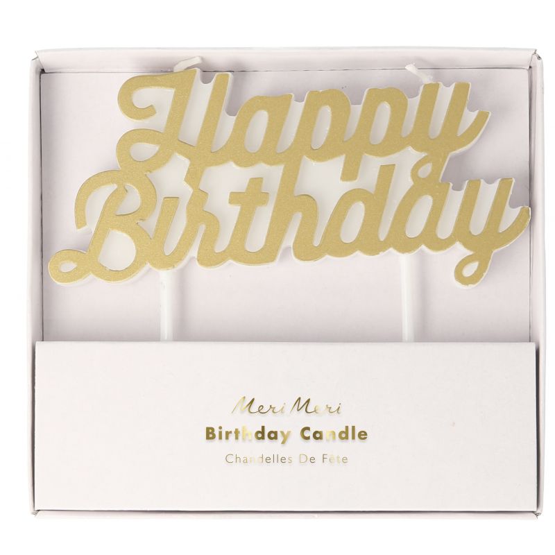 Bougie Happy Birthday (plusieurs couleurs)