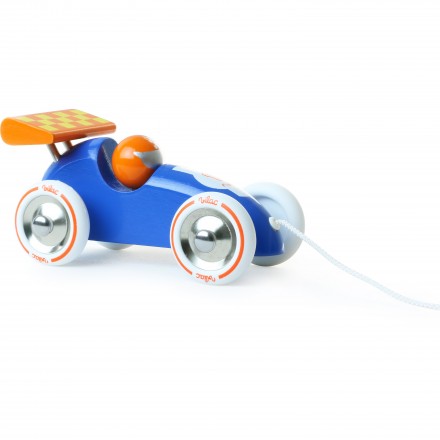 Voiture de course à tirer (plusieurs coloris)