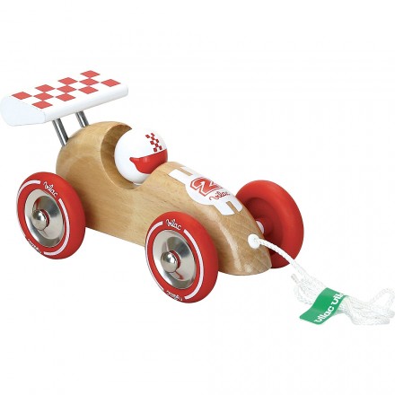 Voiture de course à tirer (plusieurs coloris)