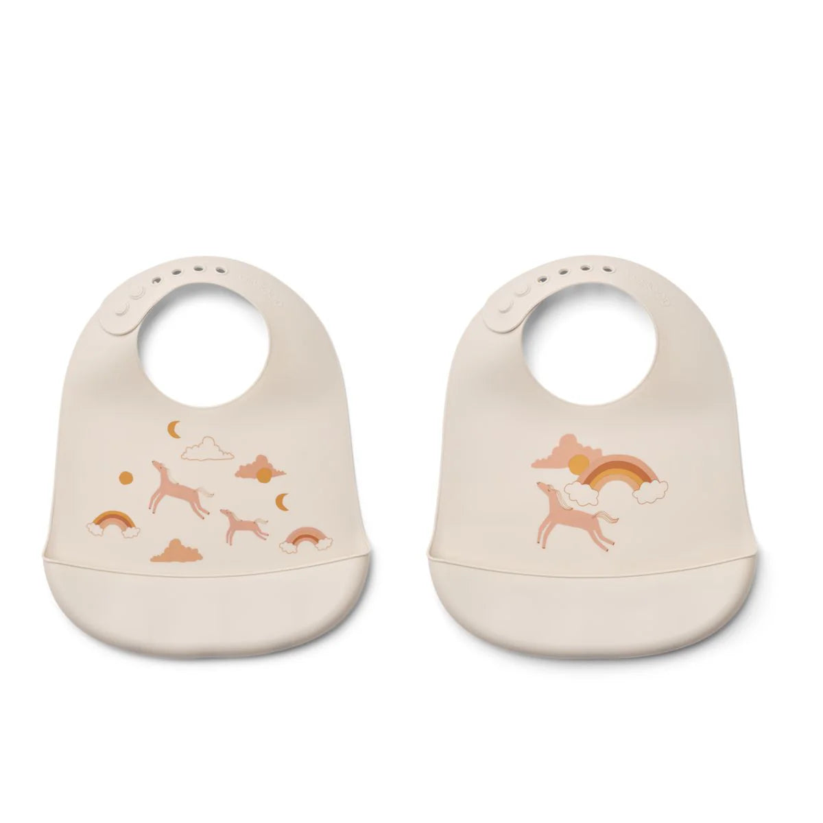 Lot de 2 bavoirs en silicone