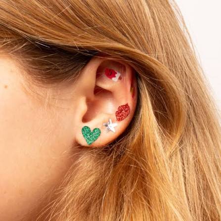 Boucles d'oreilles autocollantes