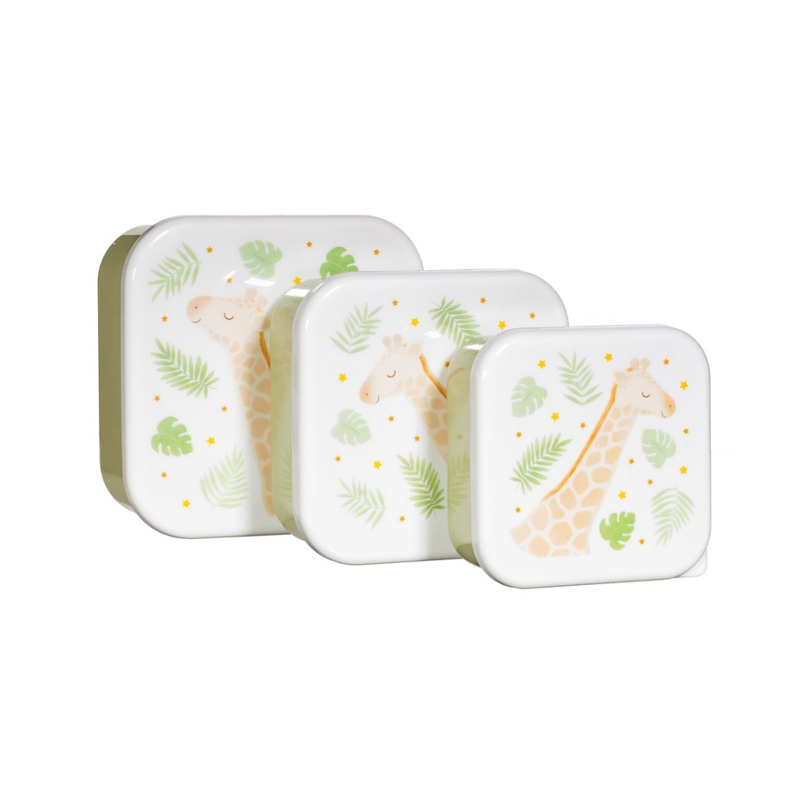 Lot de 3 boîtes à goûter (plusieurs motifs)