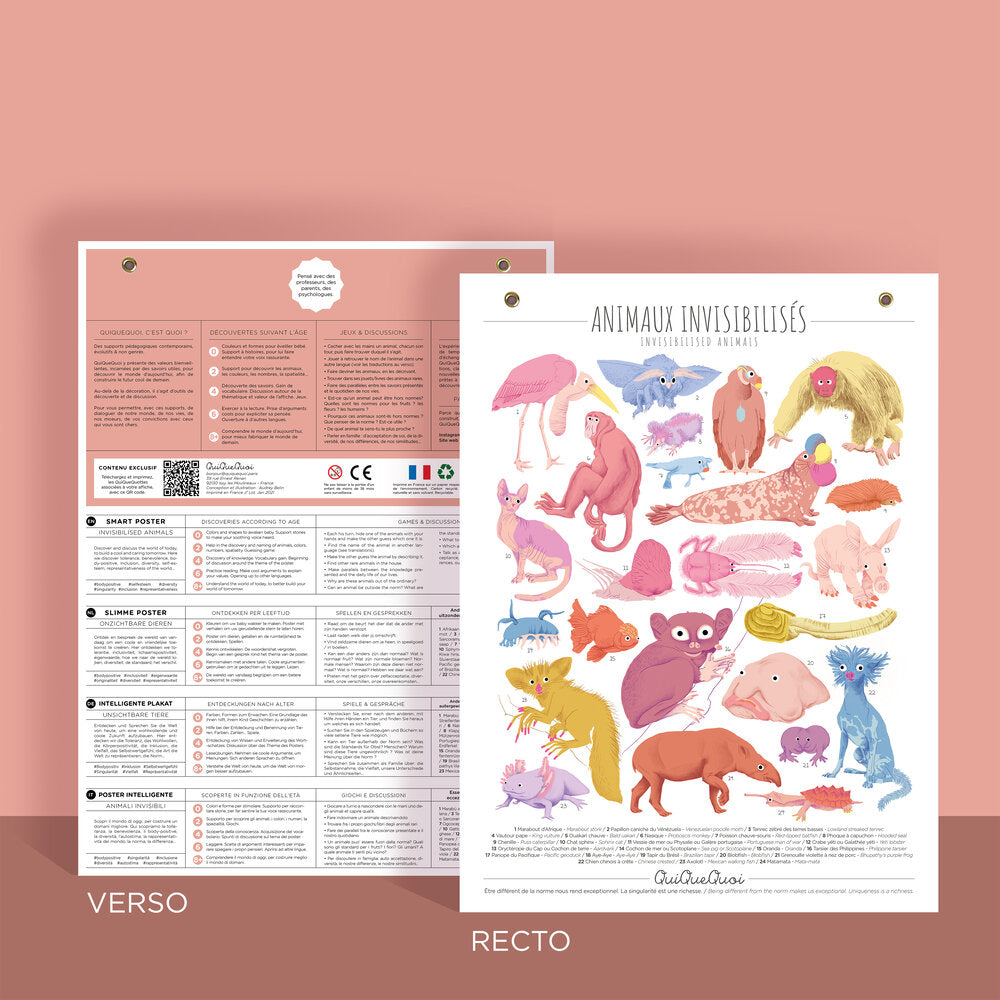 Affiche Animaux invisibilisés
