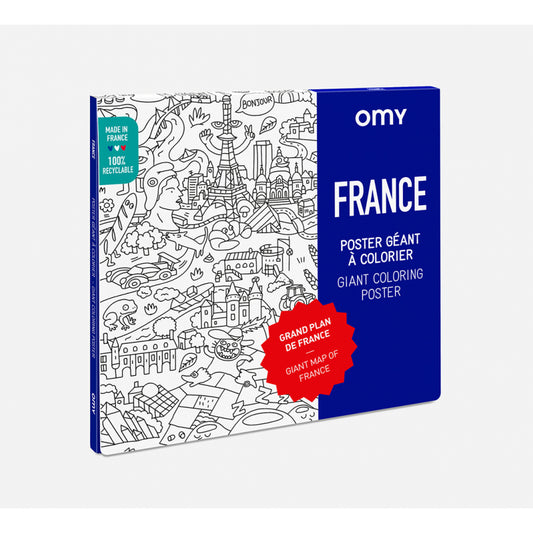 Poster à colorier France